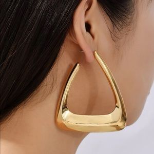 NWOT Triangle Design Earrings